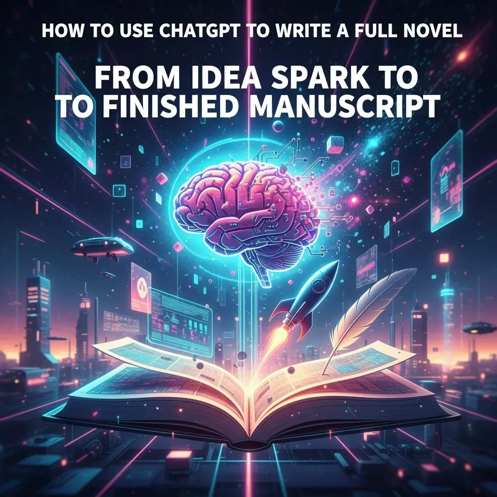 From Idea Spark to Finished Manuscript – A Complete AI-Powered Novel Writing Guide for Authors, Writers & Creatives | ChatGPT Writing Companion eBook & Checklist