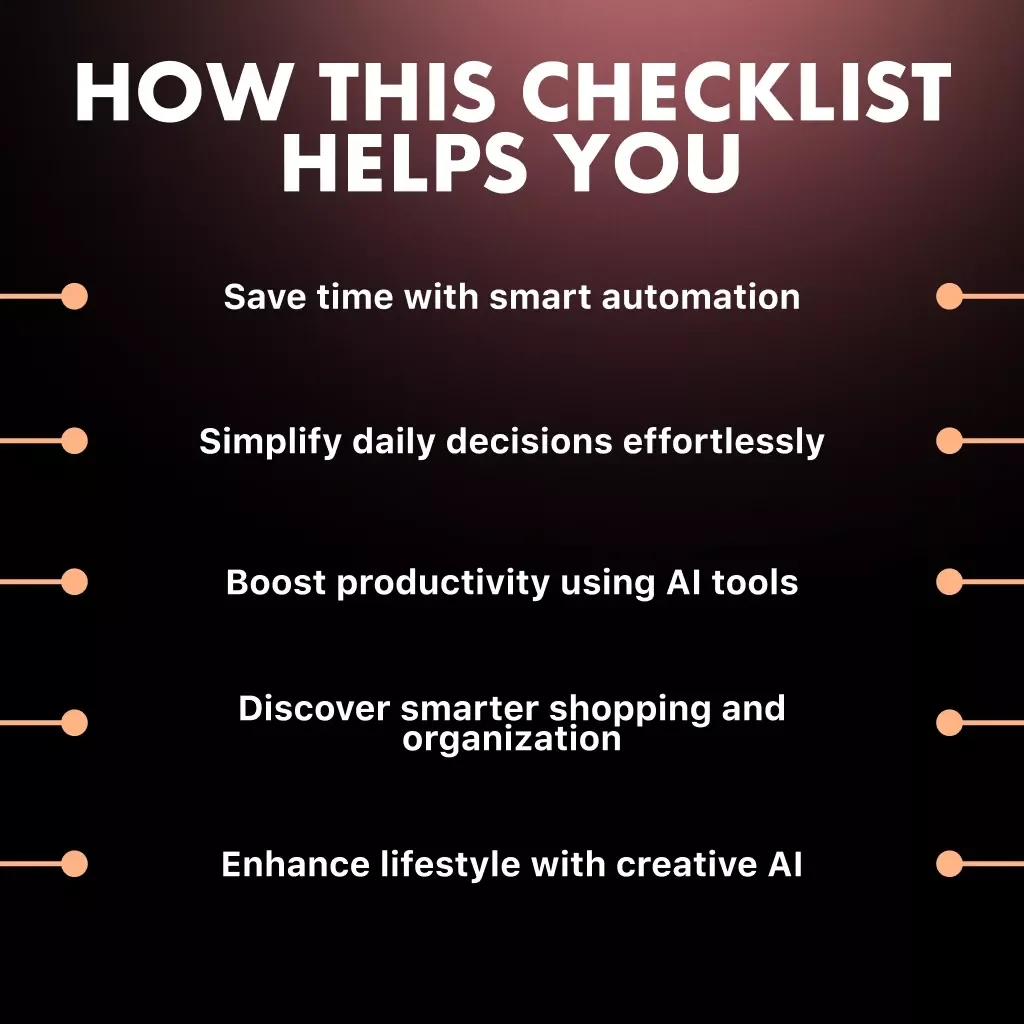 Everyday AI Magic Checklist | Digital Download Guide for Smarter Living, Productivity & Time-Saving Tips | AI Tools for Everyday Life