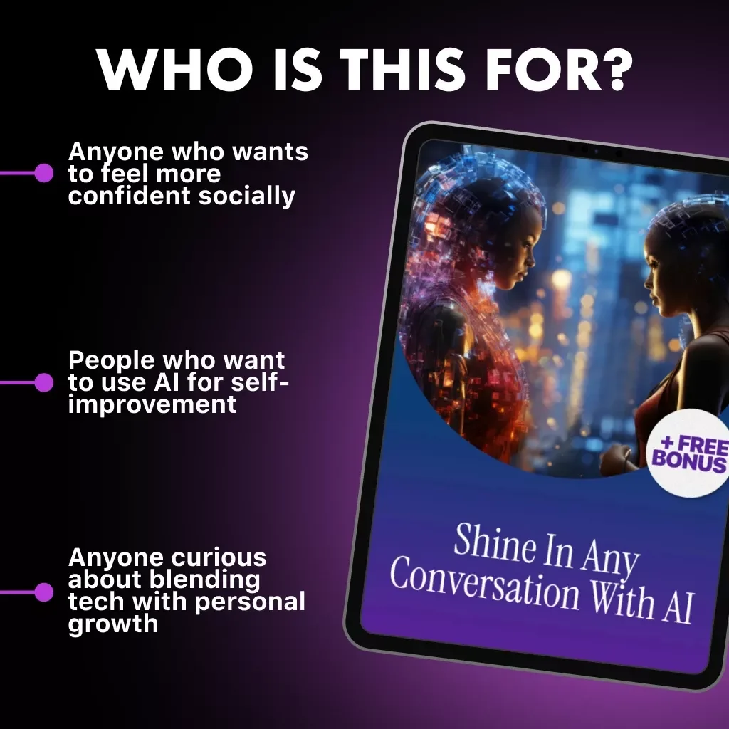 Shine in Any Conversation with AI | eBook for Building Social Confidence | Learn How to Use AI to Boost Social Confidence | Digital Download Guide for Personal Growth and Communication Skills