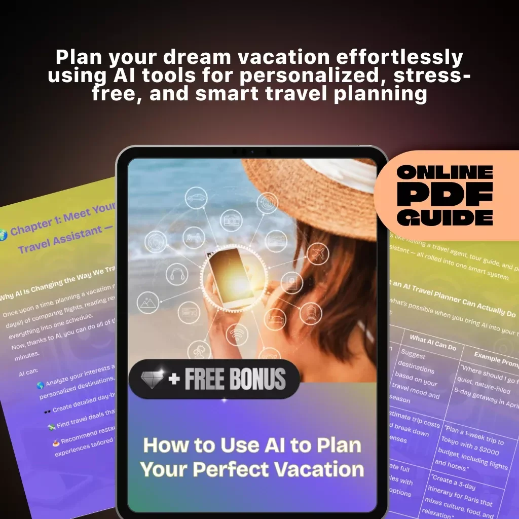 How to Use AI to Plan Your Perfect Vacation — Digital Travel Guide for Smart, Stress-Free, and Personalized Trips | Learn how to use ai to plan vacations with easy step-by-step examples and AI travel tools