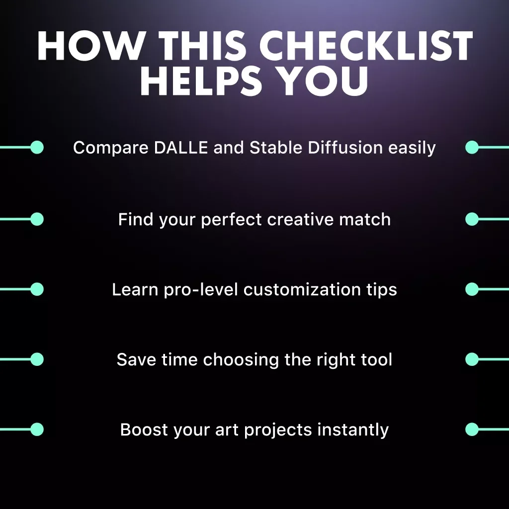 DALLE vs Stable Diffusion: The Ultimate AI Art Showdown Checklist | Printable Digital Download | AI Art Comparison Guide for Creators, Designers & Prompt Engineers | DALLE vs Stable Diffusion Explained Step-by-Step