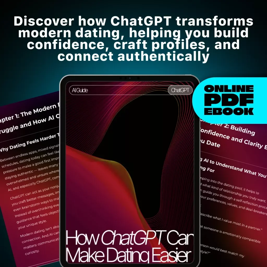How ChatGPT Can Make Dating Easier | Digital eBook Guide for Modern Dating Success | Using ChatGPT for Dating Conversations, Profiles & Confidence