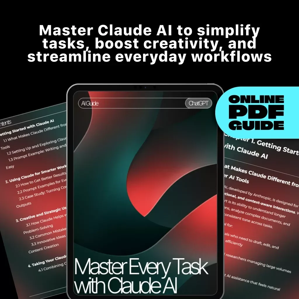 Master Every Task with Claude AI | How to Use Claude AI Guide for Smarter Workflows, Creative Ideas & AI Productivity
