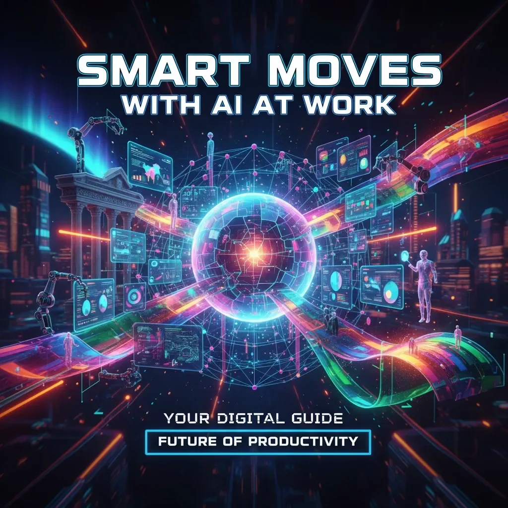 Smart Moves with AI at Work | Digital Guide for Productivity, Creativity & Efficiency | AI eBook for Professionals and Teams