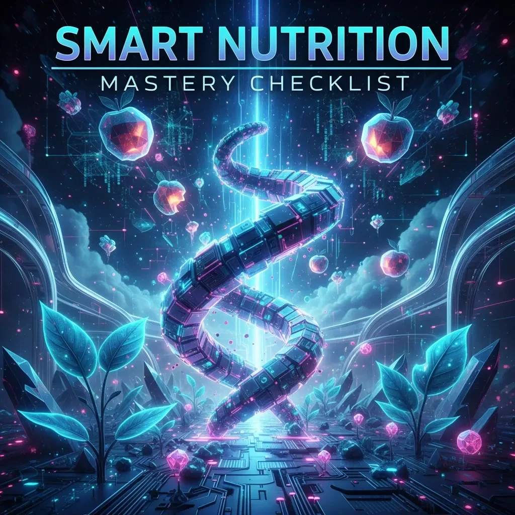 Smart Nutrition Mastery Checklist | Digital Wellness Guide for How to Use AI to Track Nutrition | Healthy Habits & Goal Tracking Printable