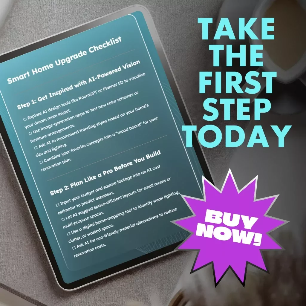 Smart Home Upgrade Checklist | AI-Generated Home Improvement Ideas | Digital Download for Modern Living