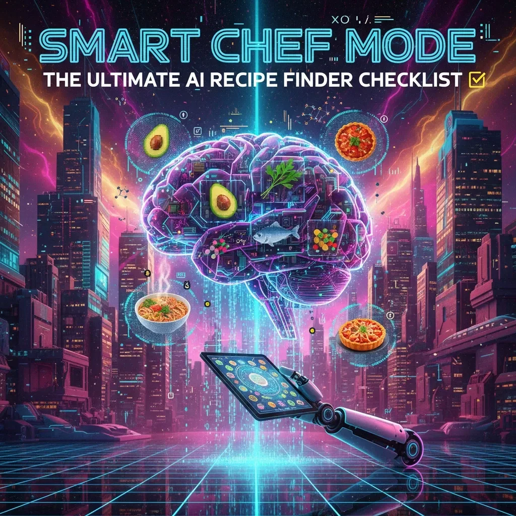 Smart Chef Mode: The Ultimate AI Recipe Finder Checklist | Digital Download Guide for Food Lovers | How to Use AI to Find Recipes by Ingredients | AI Cooking Assistant eBook for Easy Meal Planning