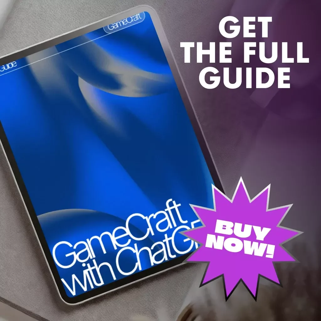 GameCraft with ChatGPT | AI Game Design Guide for Beginners | Learn How to Create Video Games Using AI Tools, Prompts & ChatGPT
