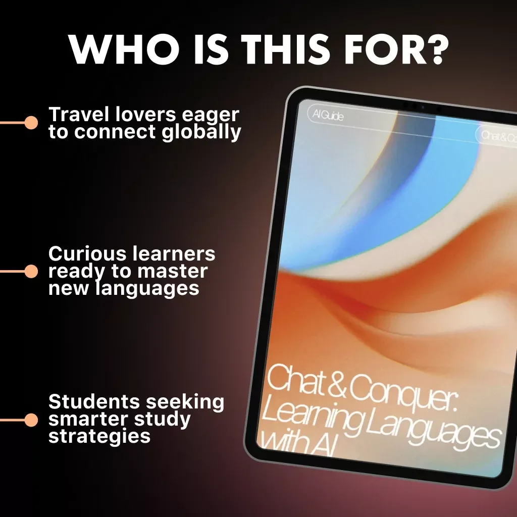 Chat & Conquer: Learning Languages with AI | How to Use ChatGPT to Learn a Language | Digital eBook Guide for Language Learners