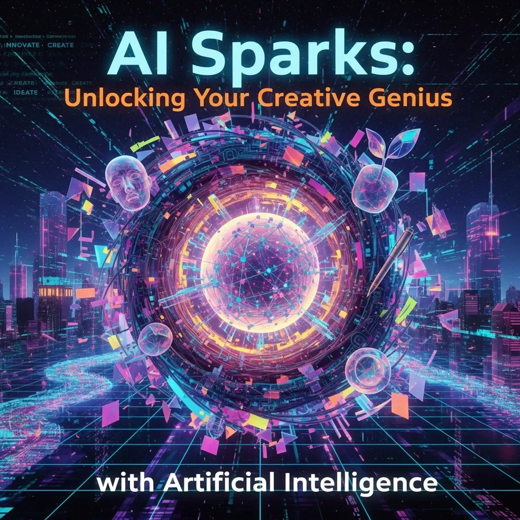 AI Sparks: Unlocking Your Creative Genius with Artificial Intelligence | Digital Guide for Creatives | The Best Way to Use AI for Creative Thinking