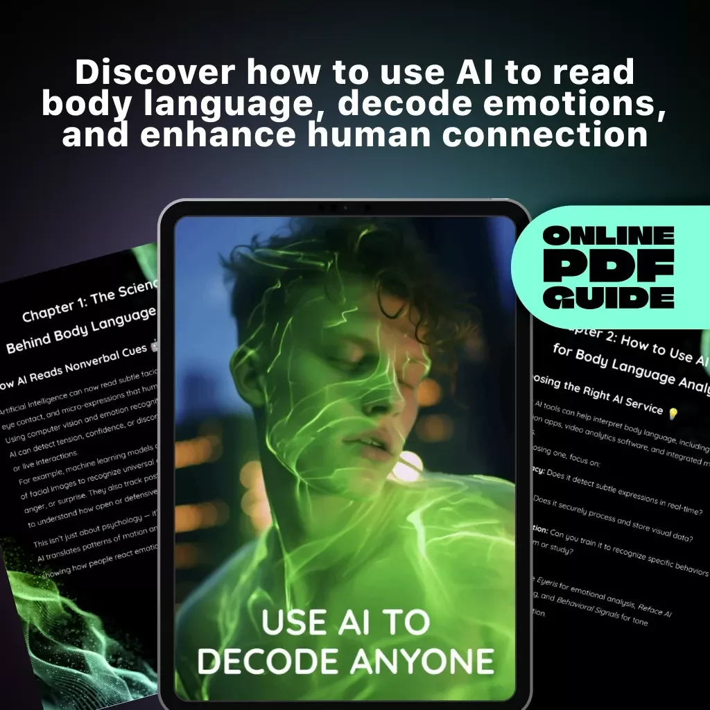 Use AI to Decode Anyone | Digital Guide on How to Use AI to Understand Body Language | Learn AI-Powered Body Language Analysis, Facial Expressions, and Emotional Intelligence