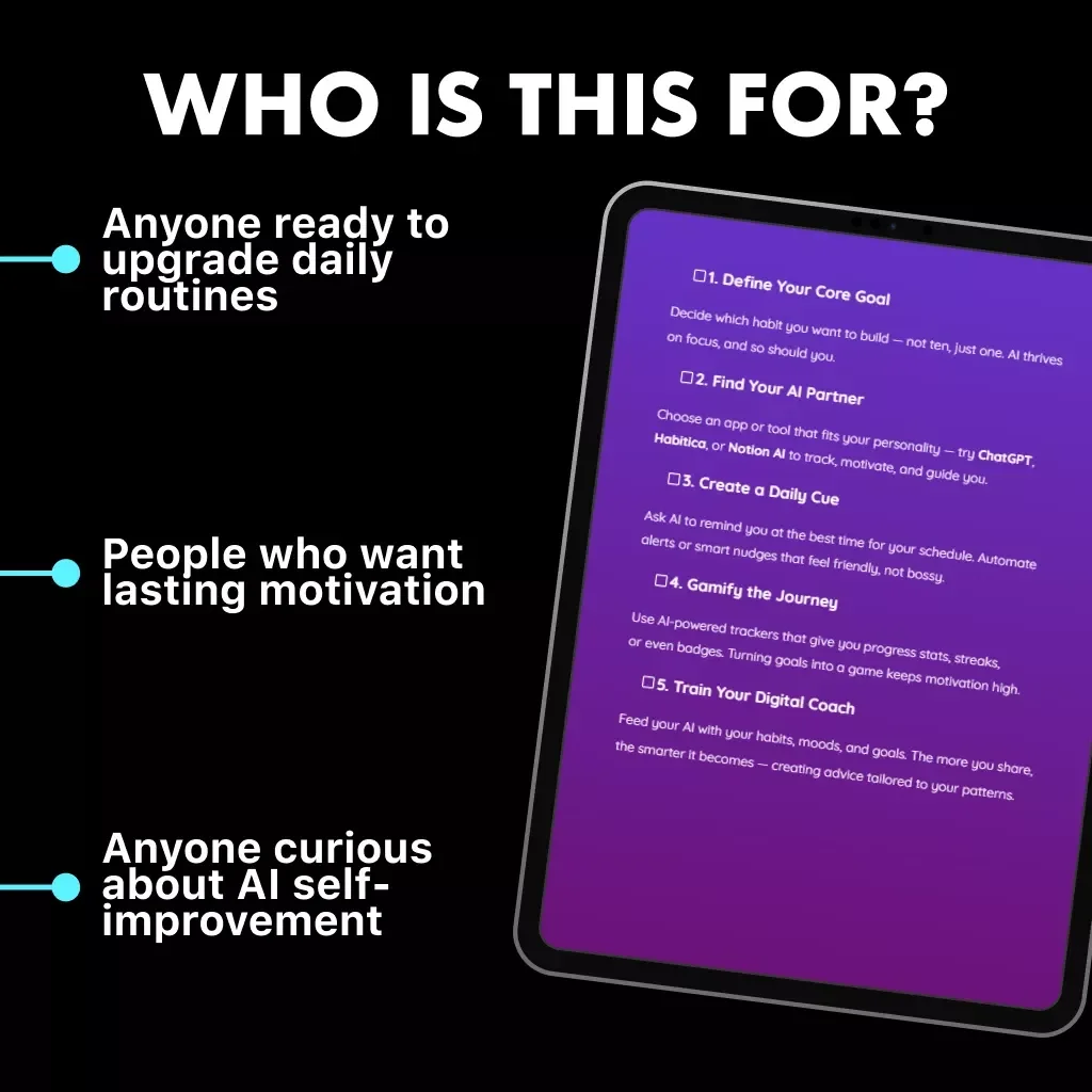 Habit Hacking with AI – Digital Checklist for Smarter Habit Building | Best Way to Use AI for Habit Building | Productivity, Goal Setting & Mindset Growth Tool