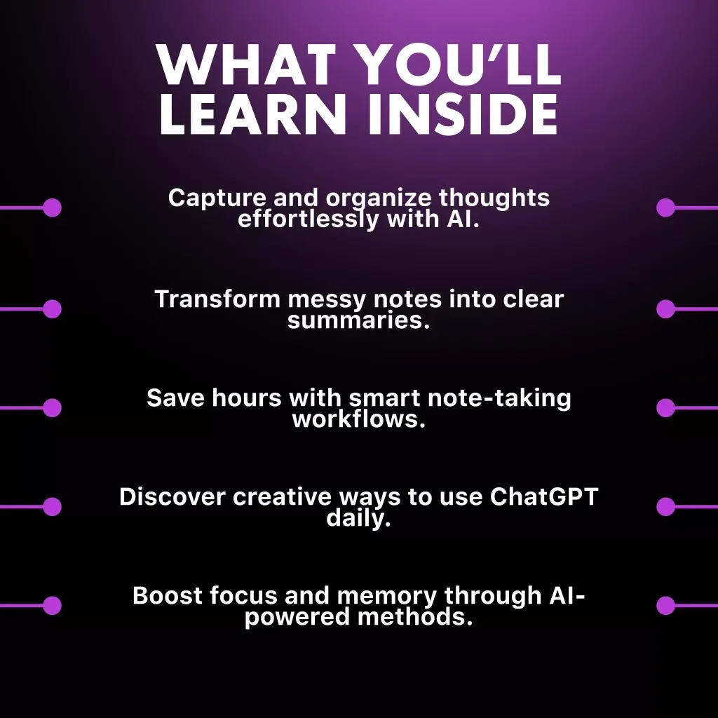 Think Smarter, Write Smarter with ChatGPT – The Ultimate Guide on How to Use ChatGPT for Note Taking, Productivity, and Organized Thinking | Digital Download eBook for Students, Professionals & Creators