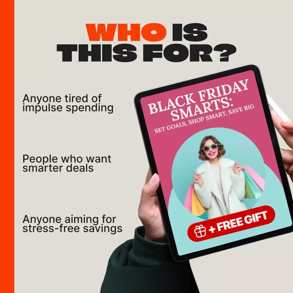 Black Friday Smarts: Set Goals, Shop Smart, Save Big | Goal-Setting eBook for Smarter Black Friday Shopping | How to Set Clear Goals for Your Black Friday Shopping | Digital Download Guide