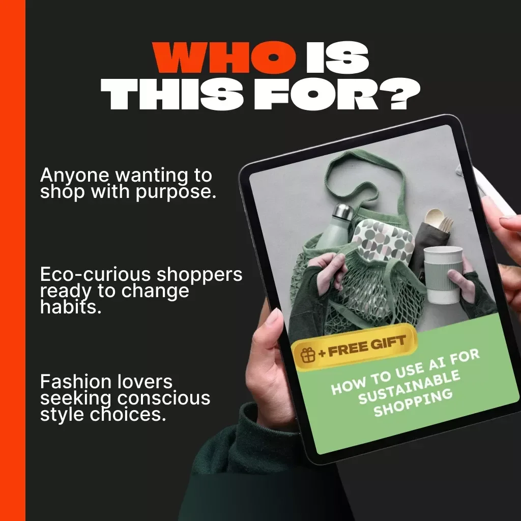 How to Use AI for Sustainable Shopping | Eco-Friendly eBook & Digital Guide for Conscious Shoppers | Learn to Shop Smarter, Reduce Waste, and Use AI Tools for Green Living