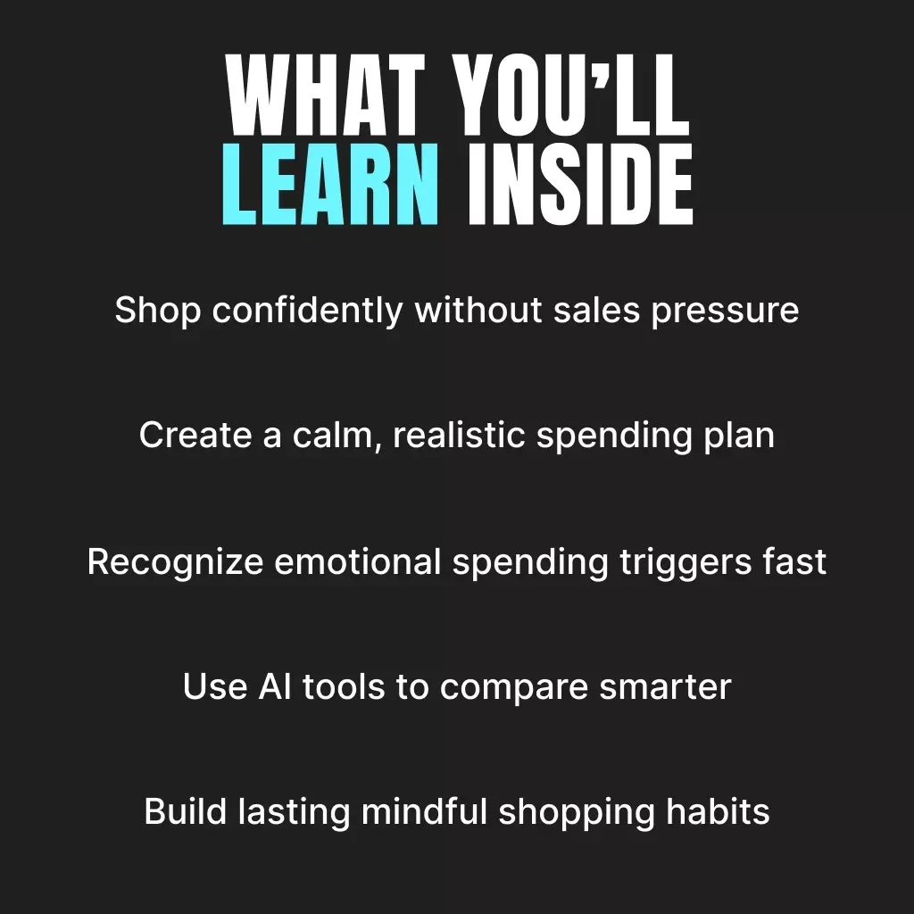 Black Friday, Your Way: Shopping Calmly Without Sales Pressure | Digital eBook Guide for Smart, Stress-Free Shopping | Budgeting, AI Deal Comparison & Mindful Buying Tips