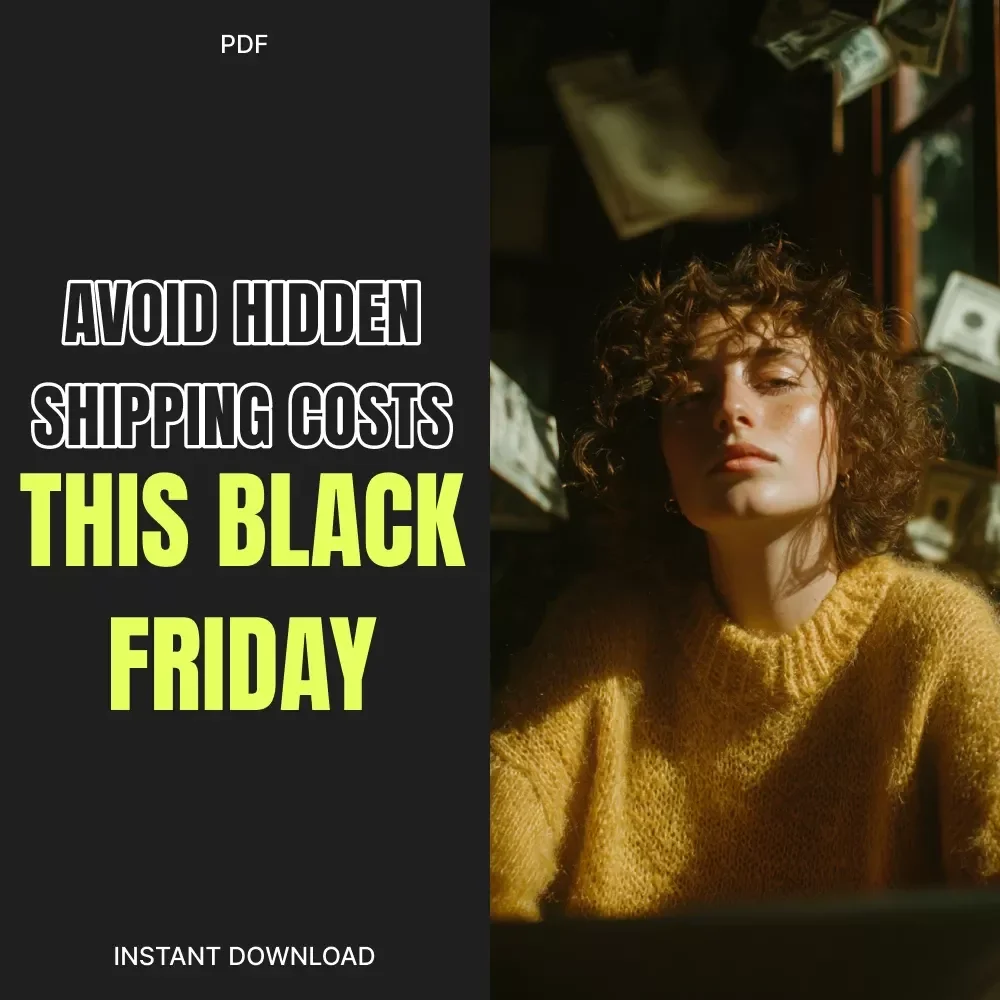 Avoid Hidden Shipping Costs This Black Friday – Digital Download Guide for Smart Shoppers | eBook on Free Shipping Secrets, Hidden Fees & AI Tools for Online Deals
