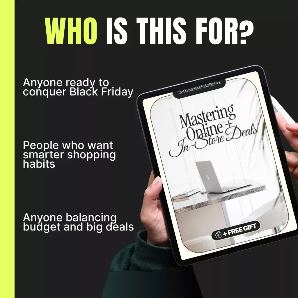 The Ultimate Black Friday Playbook: Mastering Online + In-Store Deals | How to Combine Online and In-Store Black Friday Deals | Digital eBook & Shopping Strategy Guide