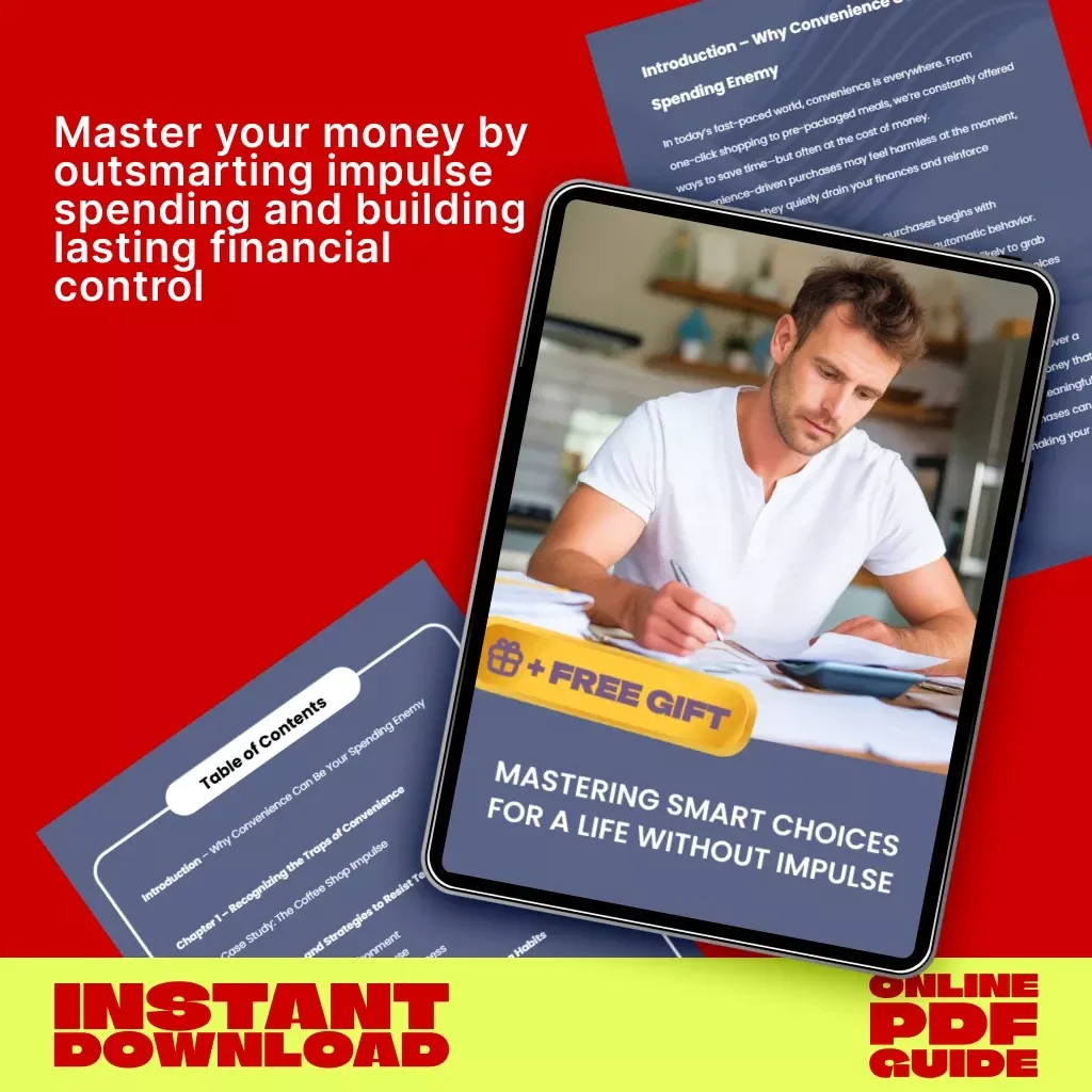 Mastering Smart Choices for a Life Without Impulse | Digital Guide on How to Resist Convenience-Driven Purchases | Financial Mindfulness & Smart Spending eBook