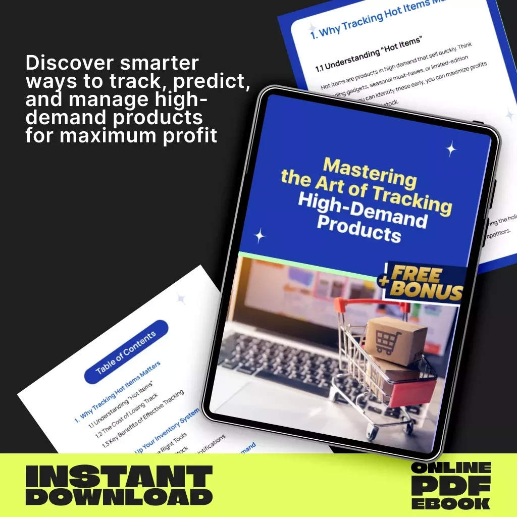Mastering the Art of Tracking High-Demand Products | How to Track Inventory for Hot Items | Ultimate Inventory Management eBook for Retailers, Small Businesses & Online Sellers