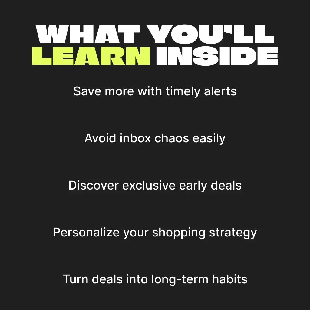Stay Ahead with Smart Email Alerts This Black Friday | Digital Guide for Savvy Shoppers | Learn the Best Ways to Use Email Alerts for Black Friday Sales