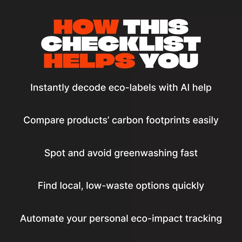 Your AI-Powered Checklist for Eco-Friendly Shopping | Sustainable Living Digital Guide | AI Shopping Assistant for Conscious Consumers