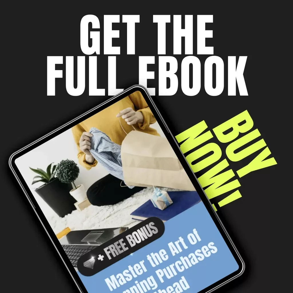 Master the Art of Planning Purchases Ahead | Budgeting & Smart Shopping eBook | Practical Tips for Planning Purchases Ahead | Digital Download Guide for Smarter Spending
