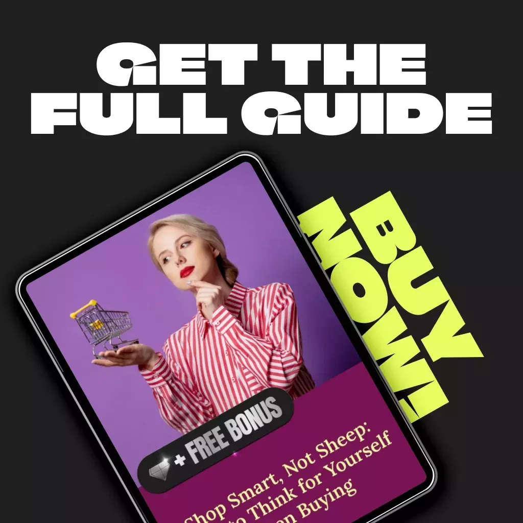 Shop Smart, Not Sheep: How to Think for Yourself When Buying | Digital Guide for Independent Shoppers | Learn How to Not Follow Others Blindly When Shopping