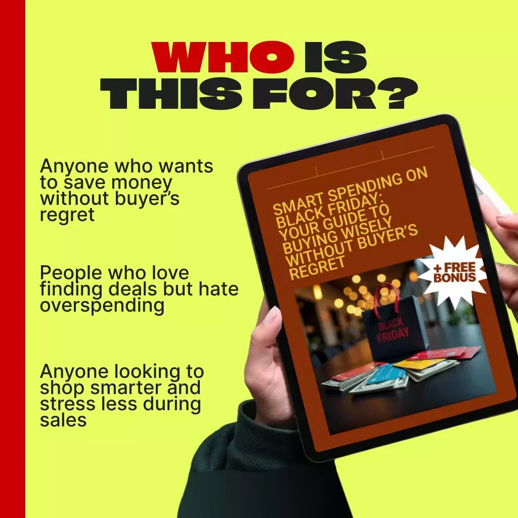 Smart Spending on Black Friday: Your Guide to Buying Wisely Without Buyer’s Regret | Digital Download eBook | Black Friday Shopping Guide | Budget Planner | AI Shopping Tools | Holiday Savings Tips