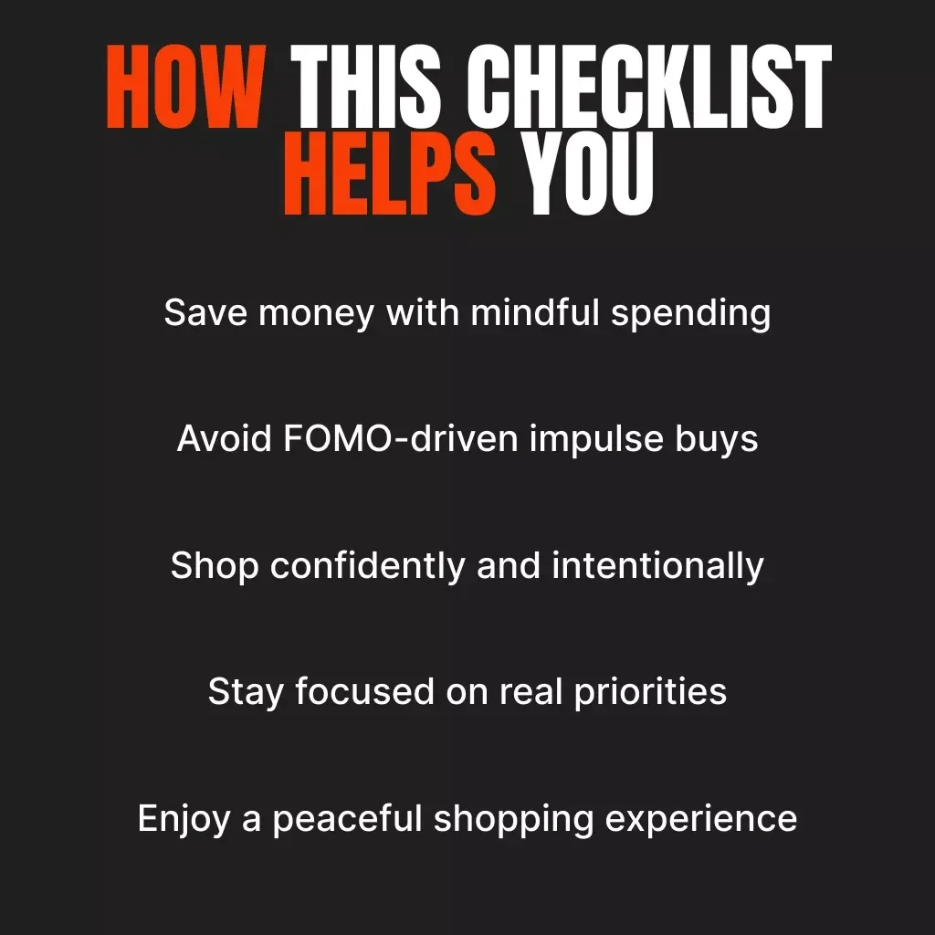Black Friday Without Peer Pressure: Your Stress-Free Shopping Checklist | Digital Download | Budget-Friendly Black Friday Guide for Smart, Mindful Shoppers