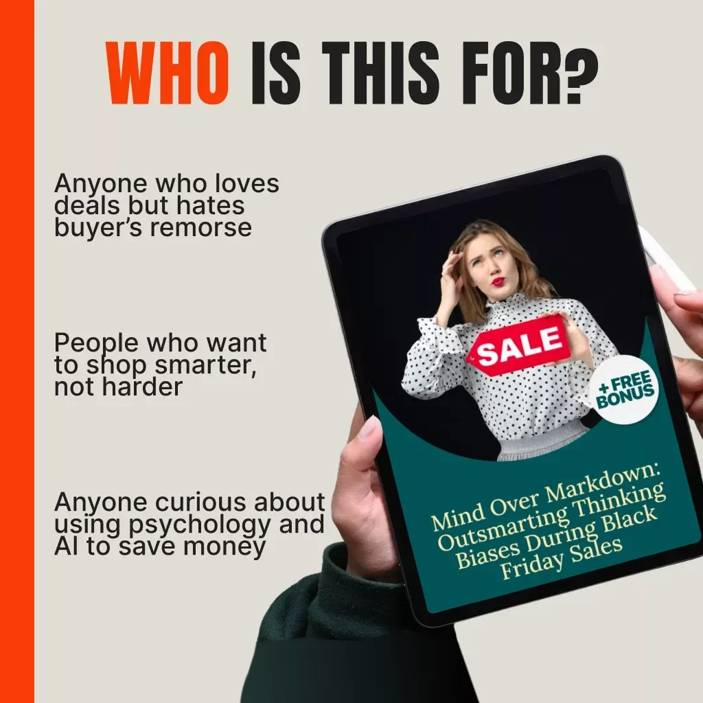Mind Over Markdown: Outsmarting Thinking Biases During Black Friday Sales – Digital eBook Guide | How to Spot Thinking Biases When Shopping | Cognitive Bias Awareness for Smart Shoppers