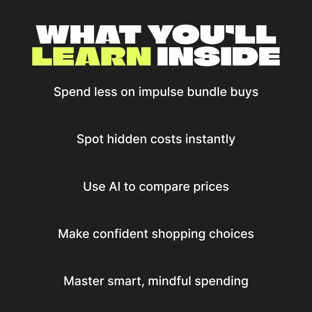 Bundle Smart, Spend Less | Digital Guide for Savvy Shoppers | Practical Tips for Avoiding Overspending on Bundled Deals | Instant Download eBook