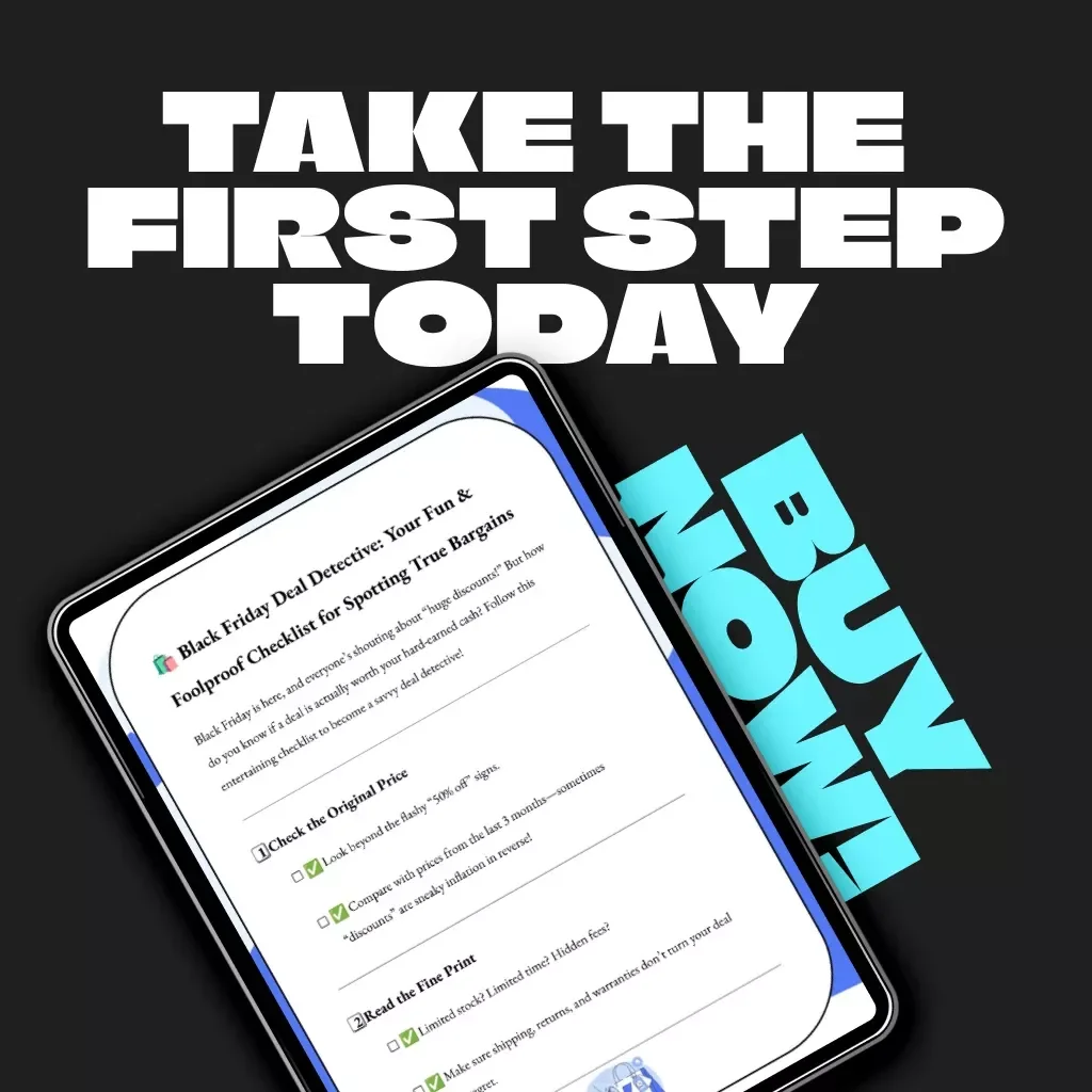 Black Friday Deal Detective: Your Fun & Foolproof Checklist for Spotting True Bargains | Smart Shopping Guide | How to Evaluate the True Value of Black Friday Deals | Digital Download