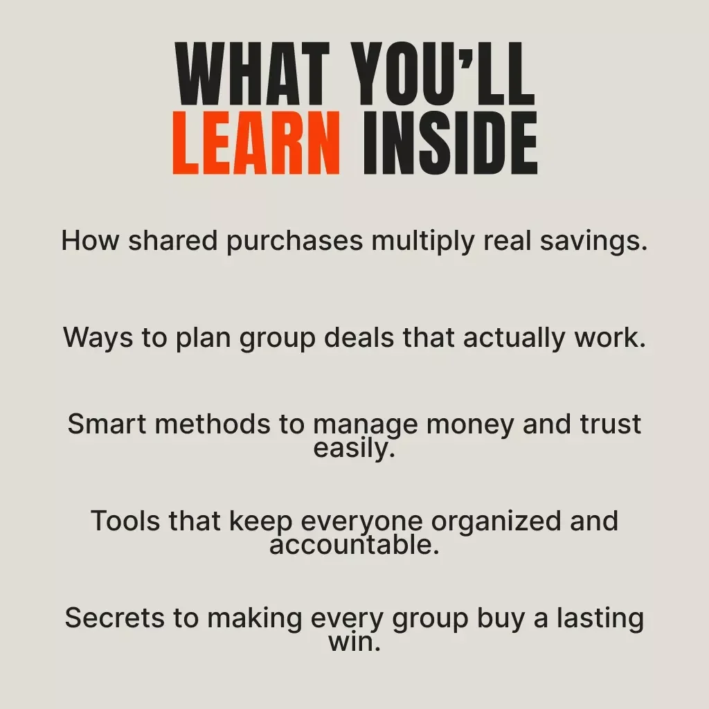 Buy Together, Save Smarter | How to Organize a Group Buy for Bulk Discounts | Digital Guide for Collective Savings