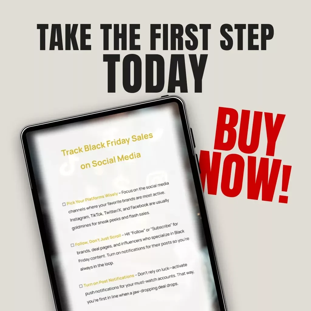 Track Black Friday Sales on Social Media | Digital Guide, eBook & Checklist for Finding the Best Black Friday Deals Online | Social Media Strategy for Shoppers | Instant Download