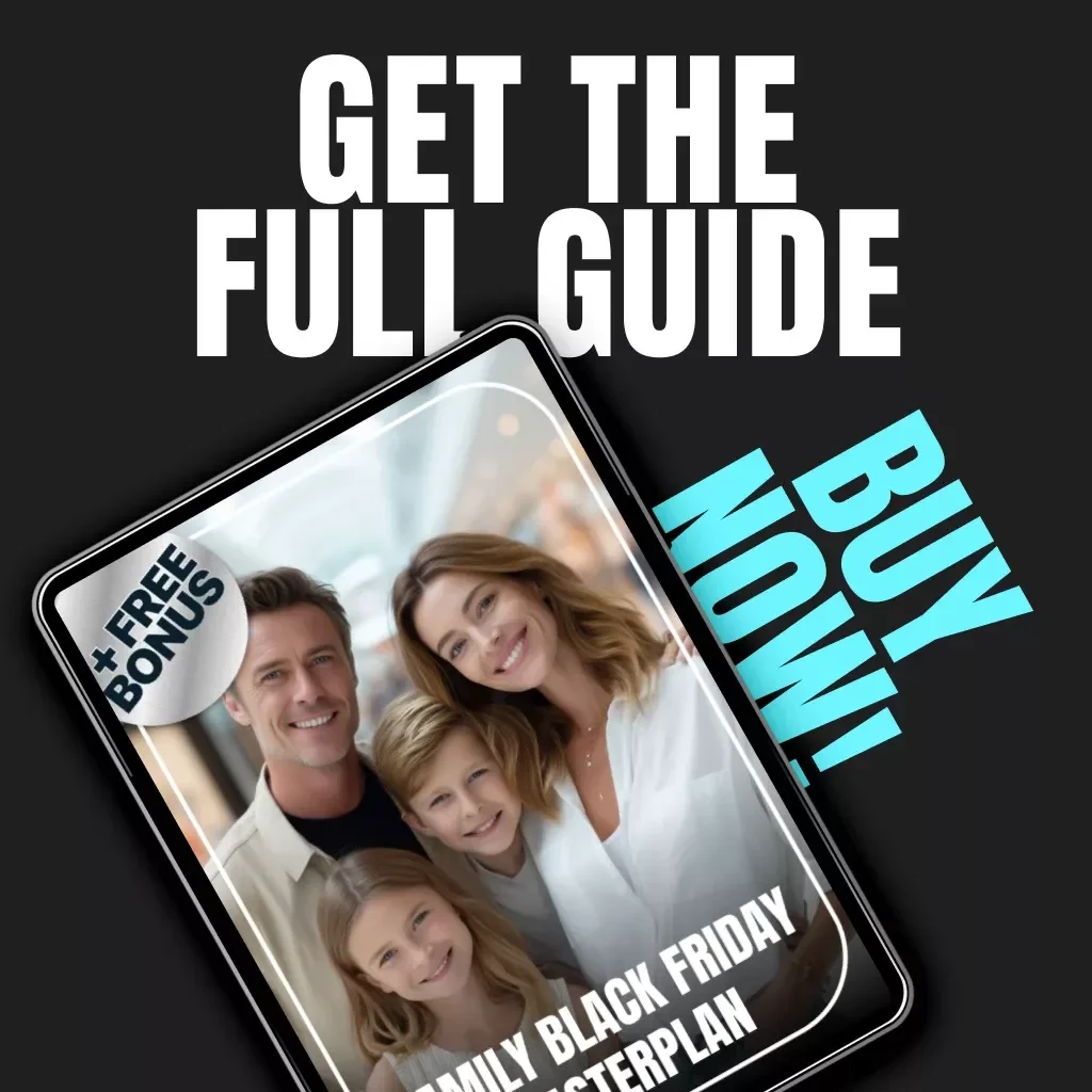 Family Black Friday Masterplan | Ultimate Guide for How to Plan Black Friday Shopping for Multiple Family Members | Digital Download eBook & Checklist for Stress-Free Savings