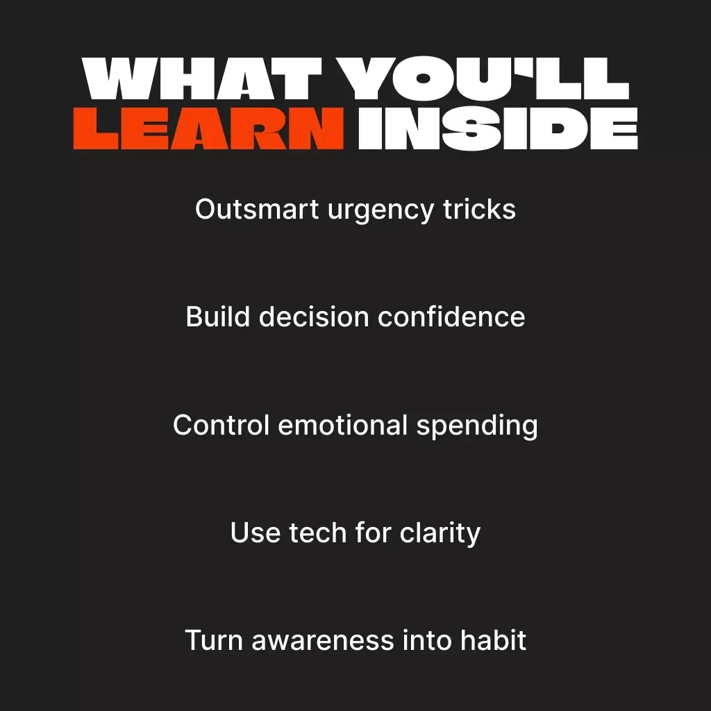Take Back Your Time Before You Buy | Digital eBook for Smarter Spending Decisions | Tips for Resisting Time-Limited Offers & Breaking the Scarcity Trap