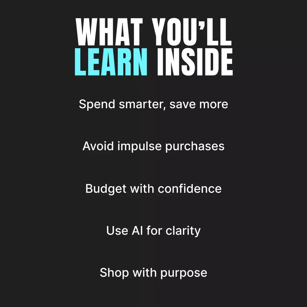 How to Make a Decision Plan Before You Buy | Smart Shopping eBook for Budget Planning, AI Tools, and Conscious Spending