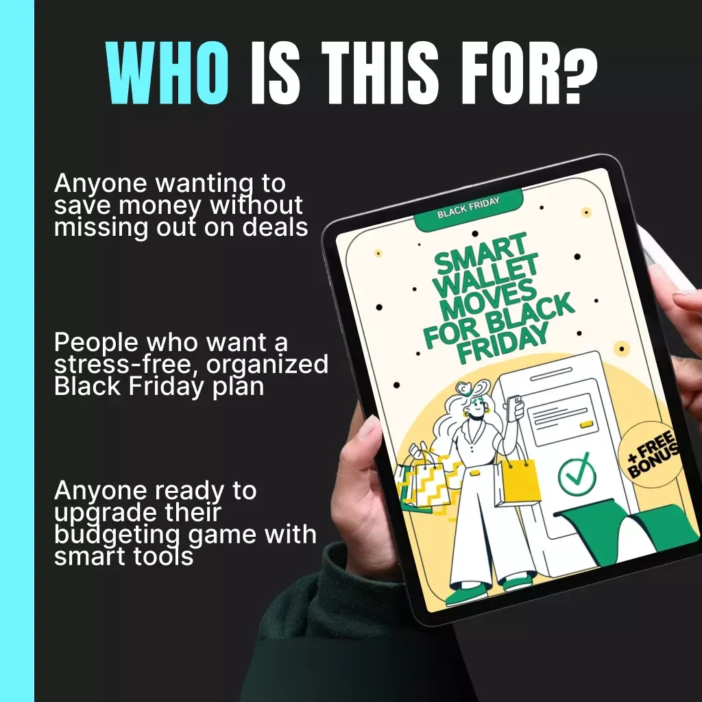 Smart Wallet Moves for Black Friday | Budget Planner eBook | AI Budget Guide | Digital Download for Savvy Shoppers