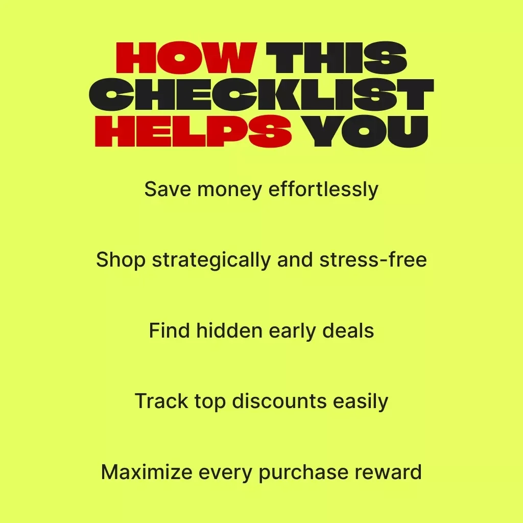 The Ultimate Black Friday Timing Checklist: Snag Deals Like a Pro! | Digital Download for Smart Shoppers | Printable Guide with Tips for Timing Your Black Friday Purchases for Maximum Savings