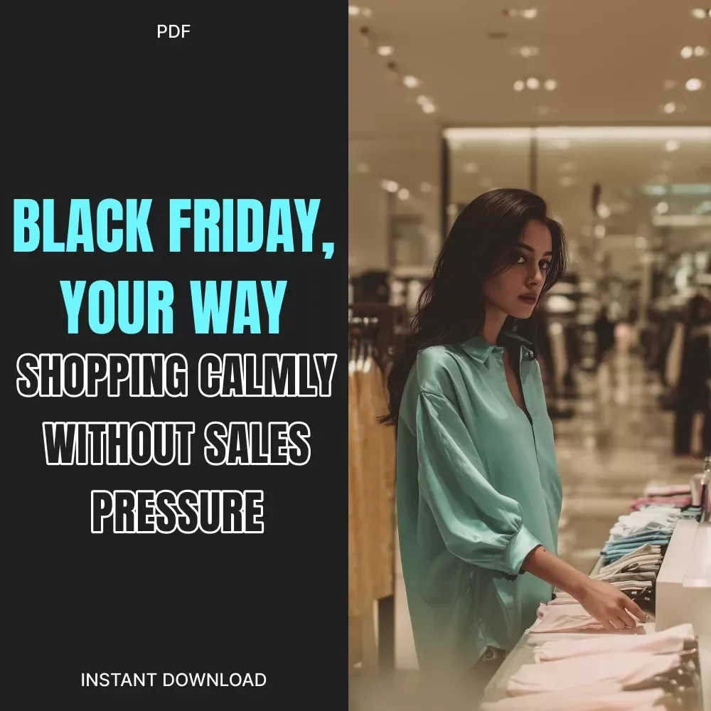 Black Friday, Your Way: Shopping Calmly Without Sales Pressure | Digital eBook Guide for Smart, Stress-Free Shopping | Budgeting, AI Deal Comparison & Mindful Buying Tips