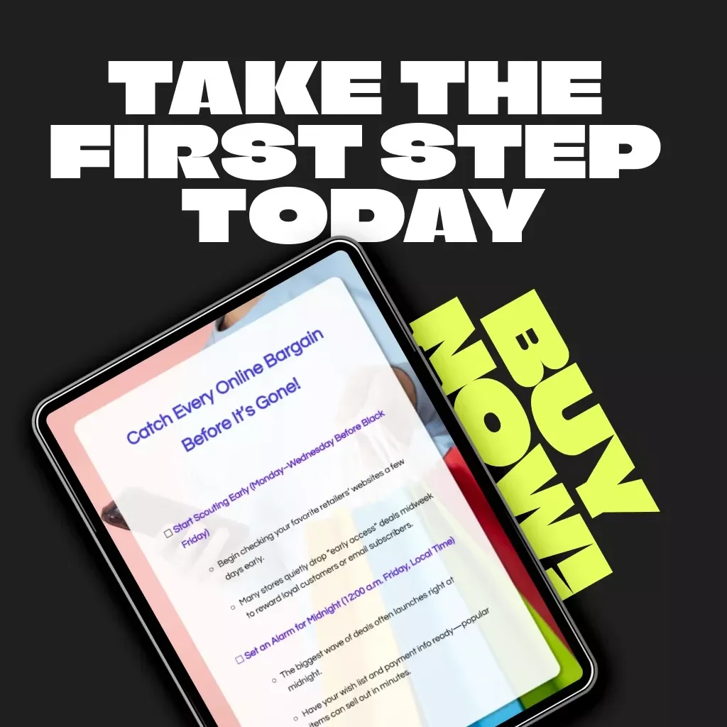 Catch Every Online Bargain Before It’s Gone | Ultimate Black Friday & Cyber Monday Shopping Guide | Digital Download eBook for Smart Shoppers, Deal Hunters & Holiday Savings