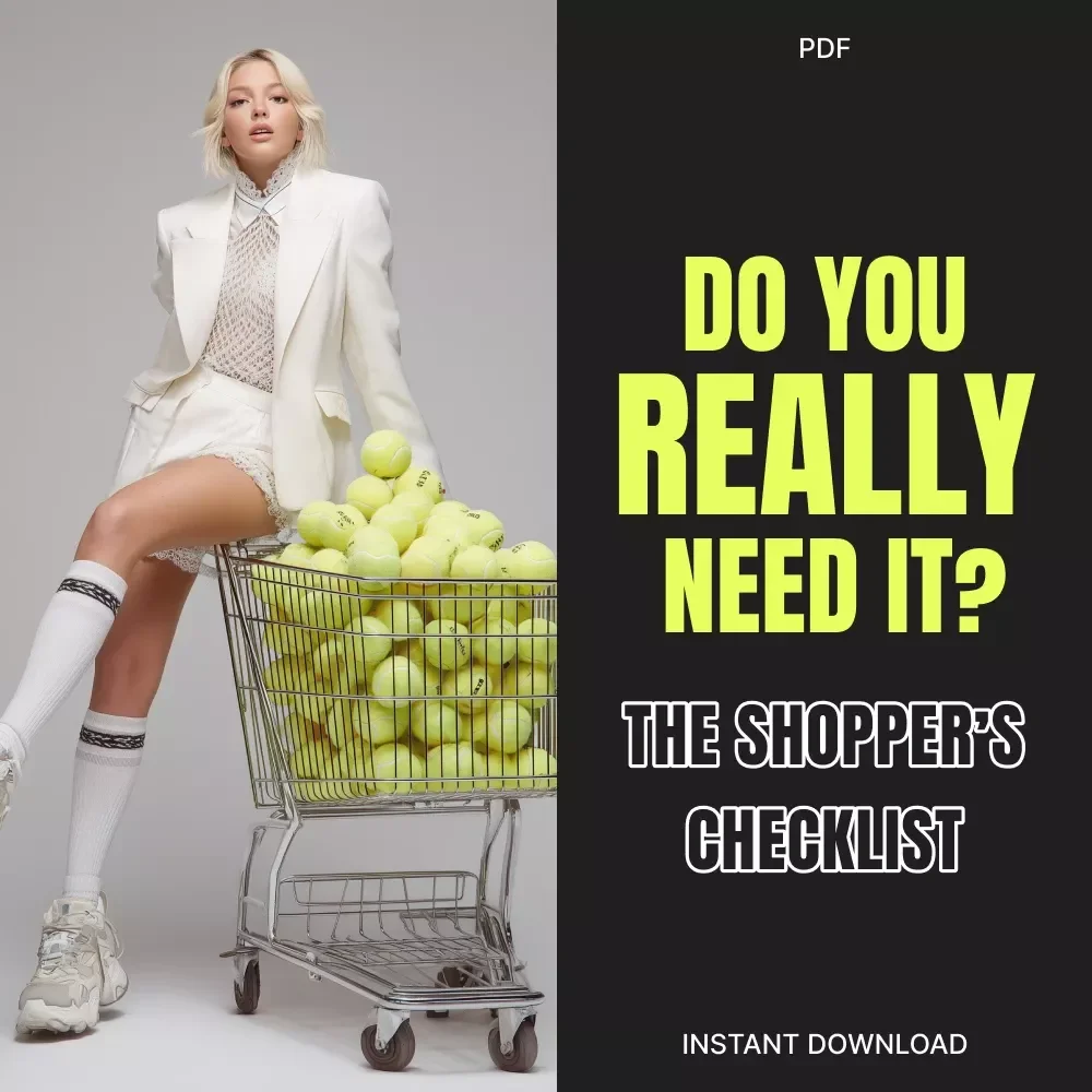 Do You Really Need It? — The Shopper’s Checklist | Digital Download | How to Check If a Purchase Is Needed | Mindful Shopping Guide