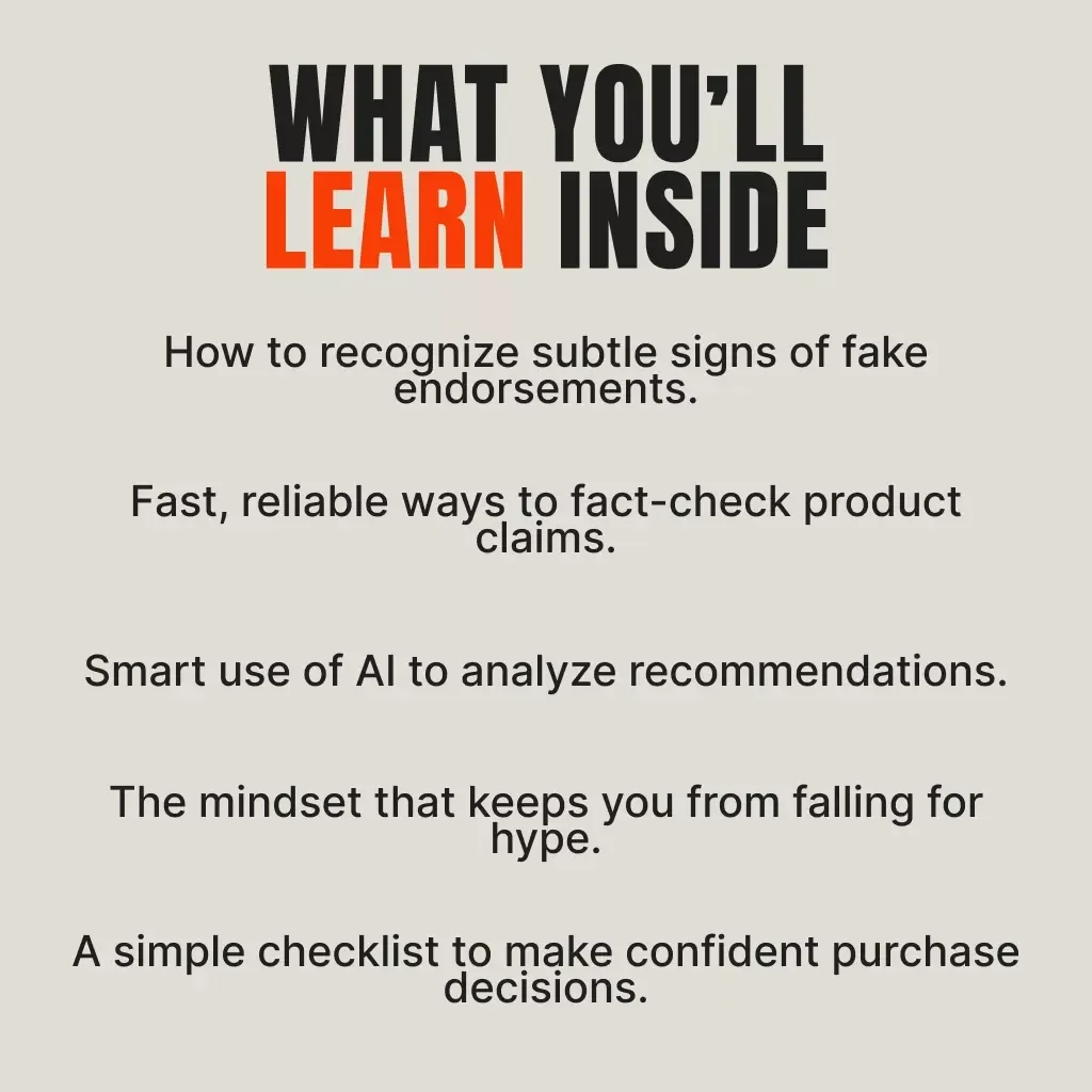 How to Tell if Product Recommendations Are Real | Digital Guide to Spot Fake Endorsements | How to Check if Product Endorsements Are Real