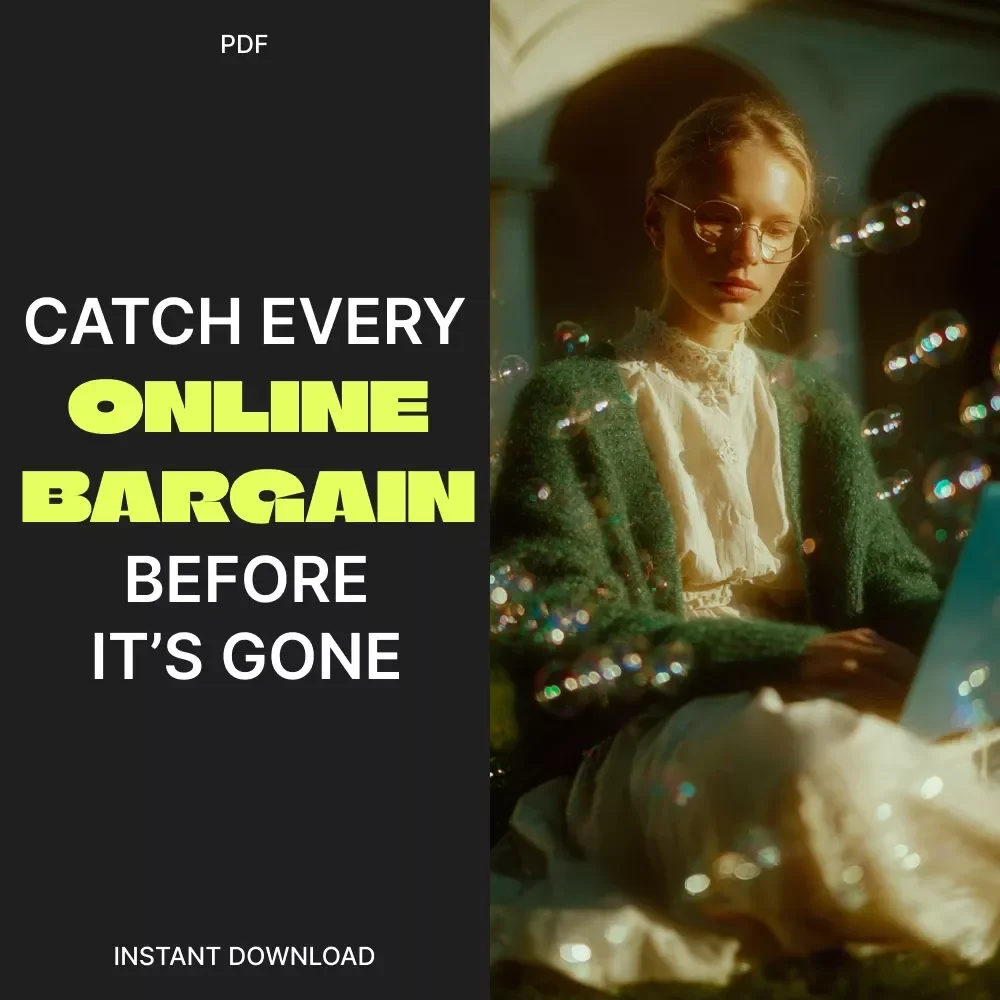 Catch Every Online Bargain Before It’s Gone | Ultimate Black Friday & Cyber Monday Shopping Guide | Digital Download eBook for Smart Shoppers, Deal Hunters & Holiday Savings