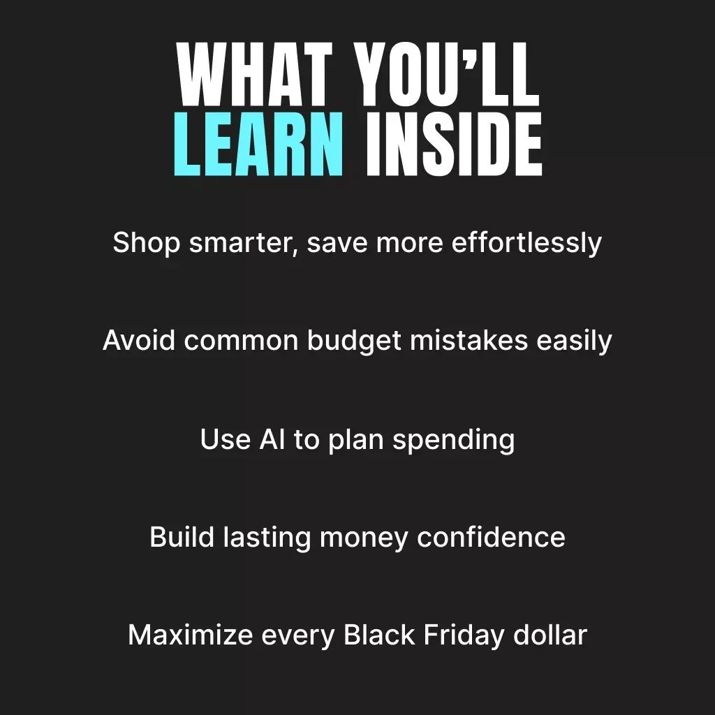 Smart Wallet Moves for Black Friday | Budget Planner eBook | AI Budget Guide | Digital Download for Savvy Shoppers