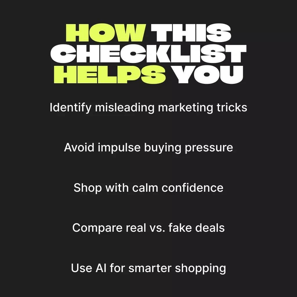 Checklist to Spot Fake Urgency in Ads | Printable Digital Download | How to Spot Fake Urgency in Ads | Smart Shopper eBook & Marketing Guide