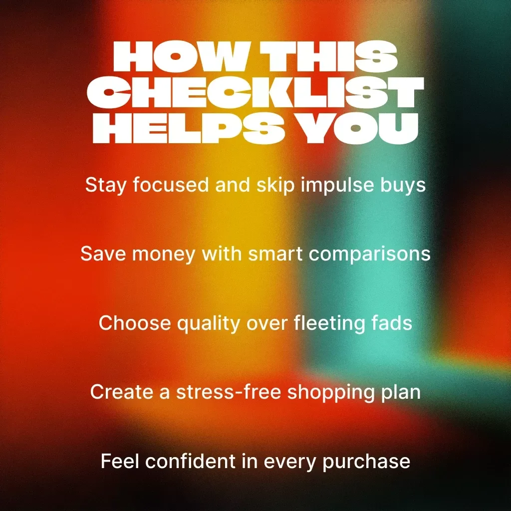 Black Friday Checklist: How to Avoid Following Trends Blindly | Smart Shopping Guide | Digital Download | Money-Saving eBook | Budget Planner for Savvy Shoppers