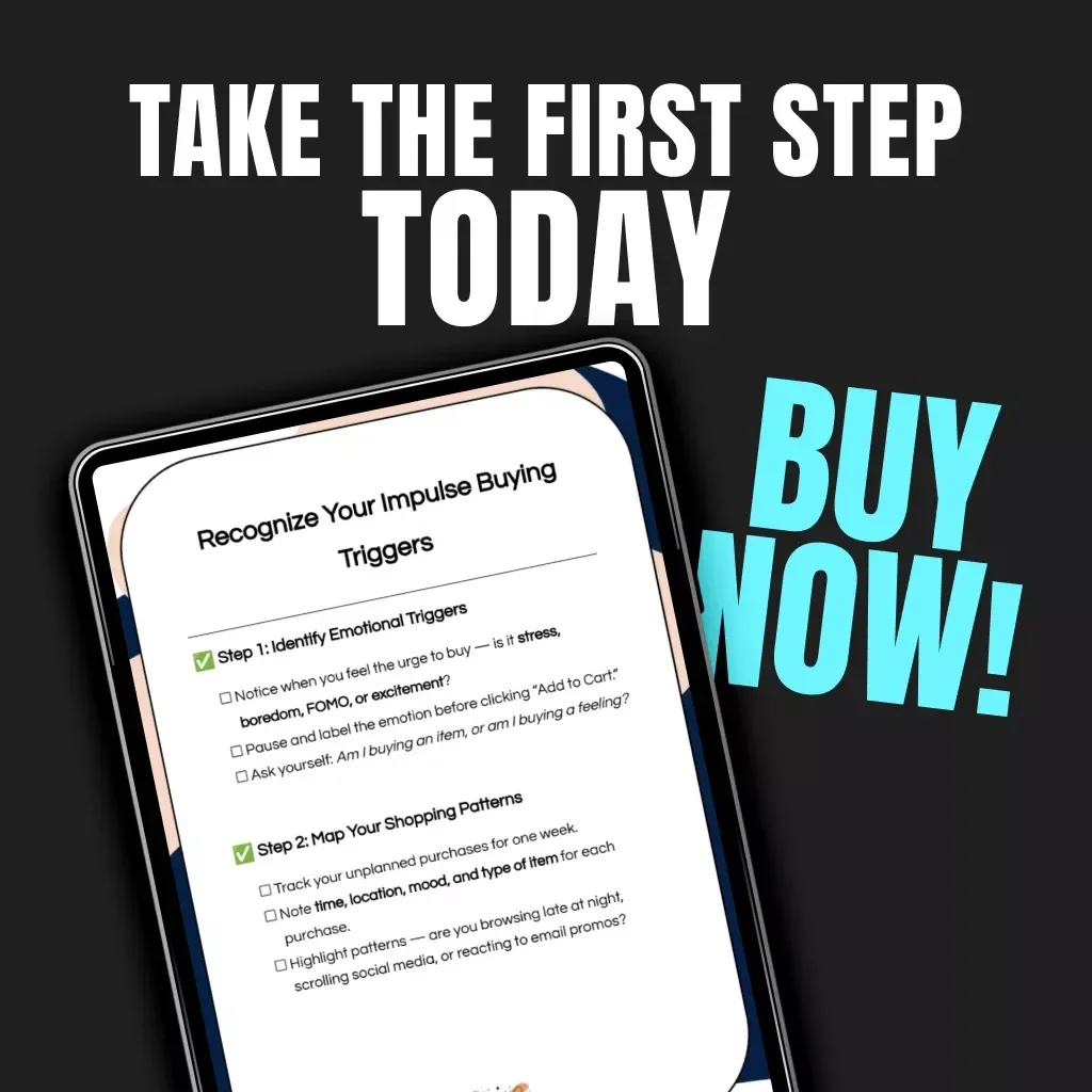 Recognize Your Impulse Buying Triggers Checklist | Printable Digital Download | How to Recognize Impulse Buying Triggers | Budgeting & Mindful Spending Guide