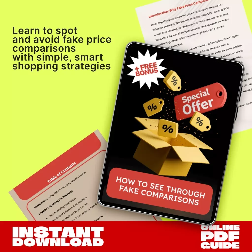 How to See Through Fake Comparisons | Digital Shopping Guide | Learn How to Spot Fake Price Comparisons and Avoid Misleading Discounts